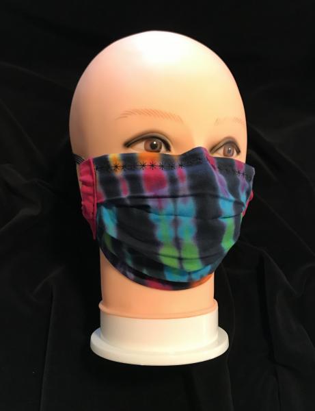 Rainbow And Black Strata Adjustable Mask picture