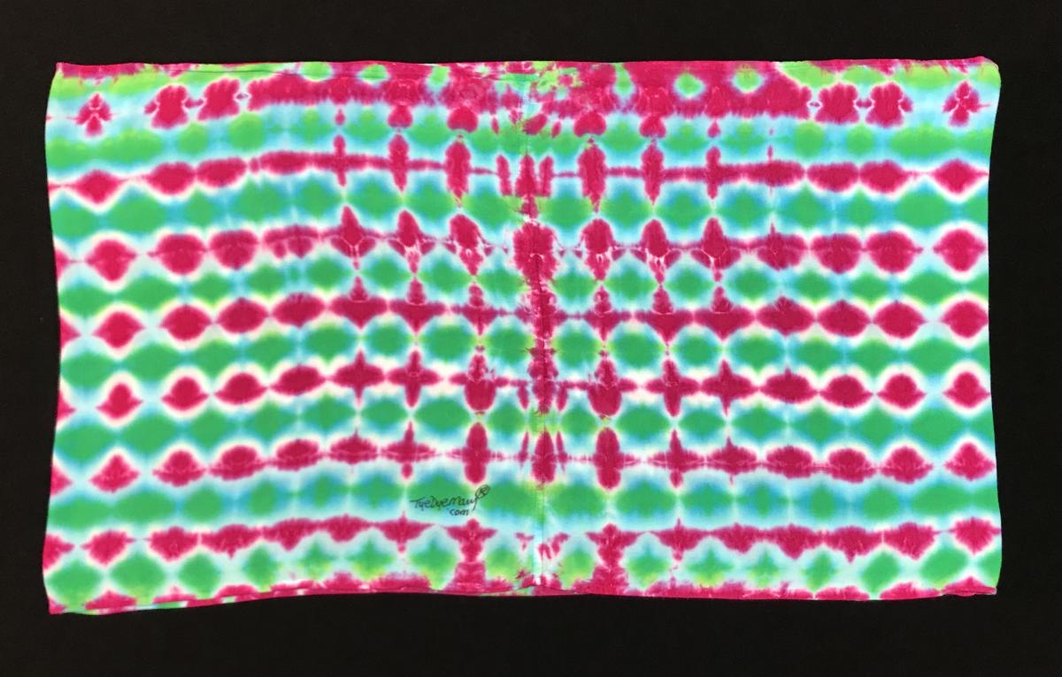 Rose and Emerald Tiretrack Light Rayon Circular Scarf picture