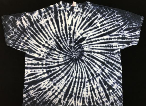 SIZE 3XL Black and White Jellybean Spiral Classic Tee picture