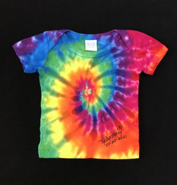 SIZE 12 Months Rainbow Spiral Baby Tee picture