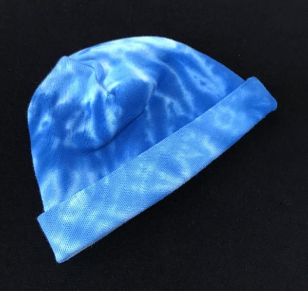 Size Newborn 2-Tone Blue Spiral Cotton Baby Cap picture