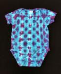 SIZE 12 Months Turquoise and Purple Tiretrack Baby Onesie
