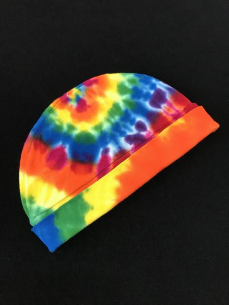 Rainbow Spiral Cotton Youth Watch Cap