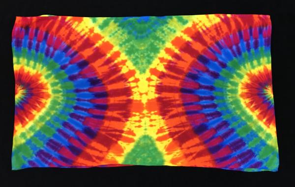 Rainbow Spiral Light Rayon Circular Scarf picture