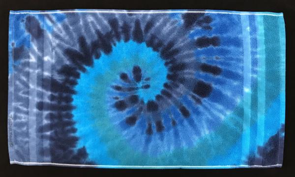 Multi-Blue Spiral Hand Towel picture