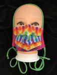 Rainbow Checkerboard Tye Dye Mary Love Mask