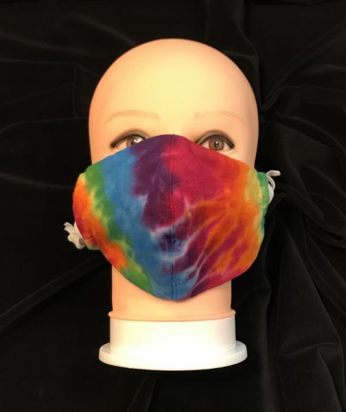 Rainbow Knit Fitted Adjustable Mask