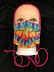Rainbow Checkerboard Tye Dye Mary Love Mask