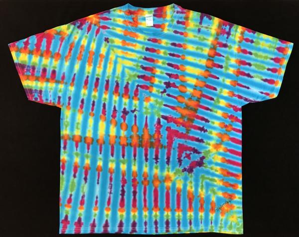 SIZE 2XL Rainbow and Turquoise Feather Classic Tee