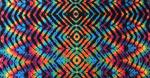 Rainbow and Black Waves Cotton Tapestry