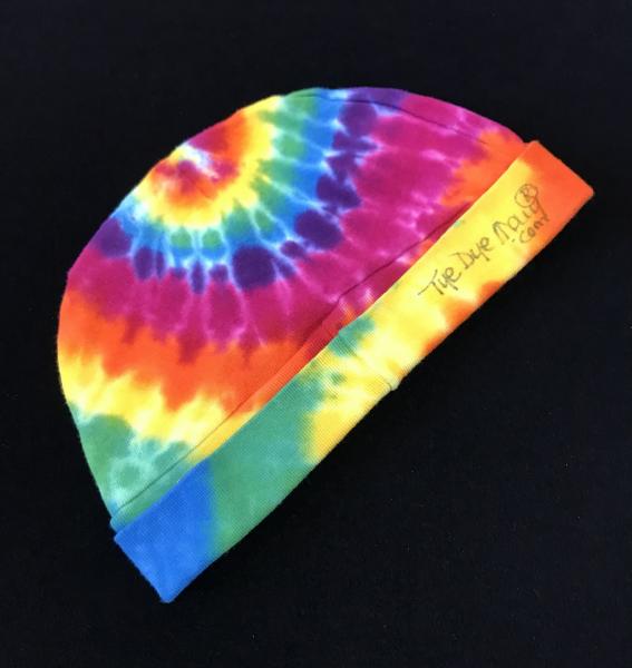 Rainbow Spiral Cotton Adult Watch Cap picture