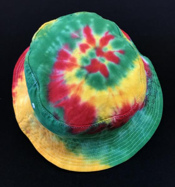 SIZE ADULT Rasta Spiral Cotton Bucket Hat