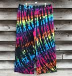 SIZE XL Rainbow And Black Strata Cotton Jersey Relaxed Pants