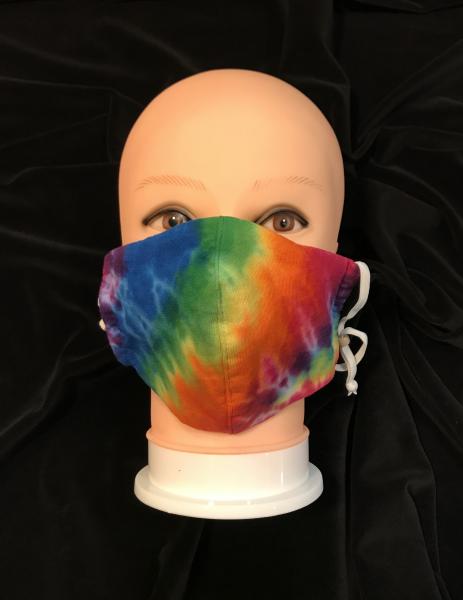 Rainbow Knit Fitted Adjustable Mask