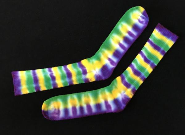 SIZE 11-13 Mardi Gras Bamboo Socks