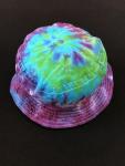 Size Toddler Blues and Purple Cotton Spiral Bucket Hat