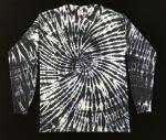 Size Medium Black & White Jellybean Spiral Longsleeve Tee