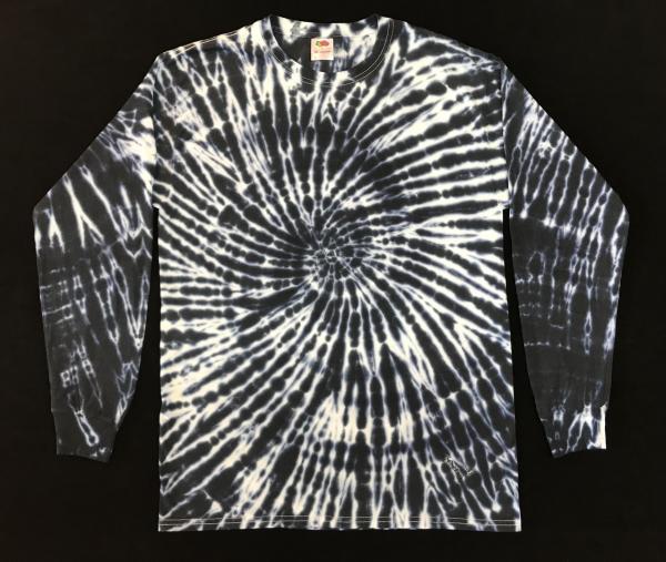 Size Medium Black & White Jellybean Spiral Longsleeve Tee picture