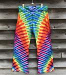 SIZE X-LARGE Women's Rainbow Zipper Yoga Pants