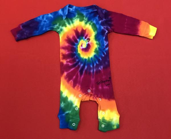 Size NEWBORN Rainbow Spiral Coveralls picture