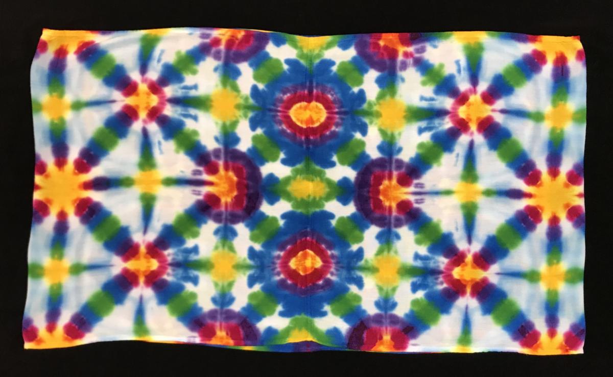 Rainbow Asteroid Light Rayon Circular Scarf picture