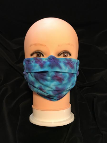 Turquoise and Purple Hall of Diamonds Adjustable Mask picture