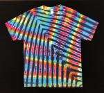 SIZE MEDIUM Rainbow and Black Feather Classic Tee