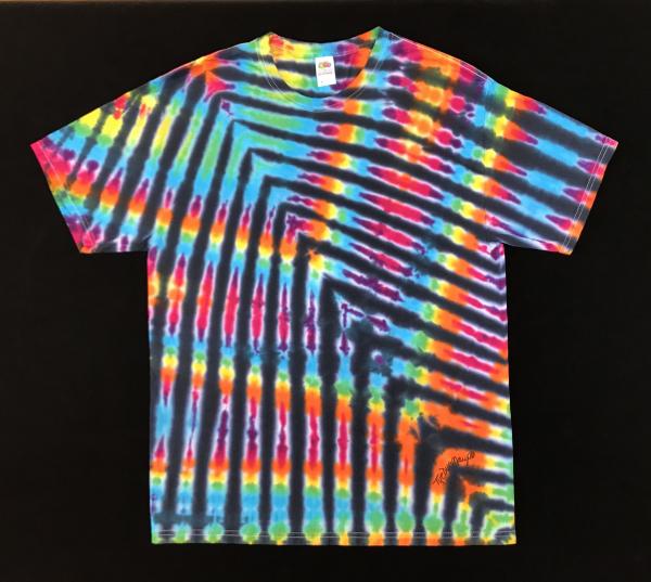 SIZE MEDIUM Rainbow and Black Feather Classic Tee picture