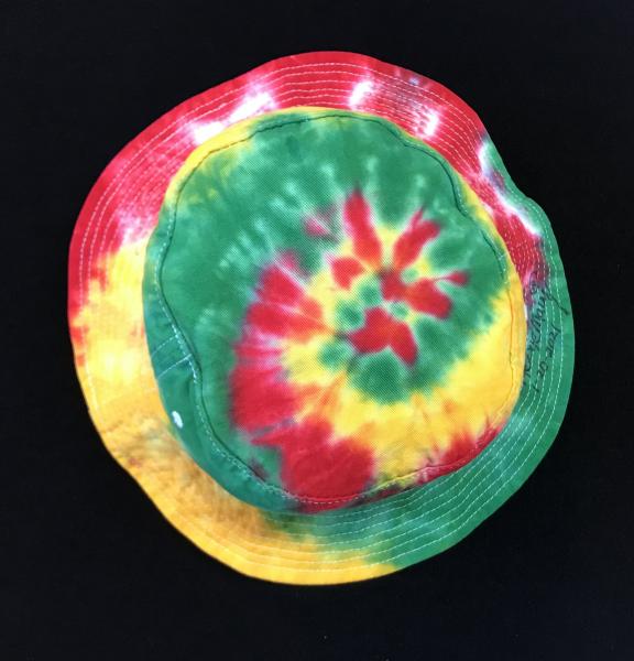 SIZE ADULT Rasta Spiral Cotton Bucket Hat picture