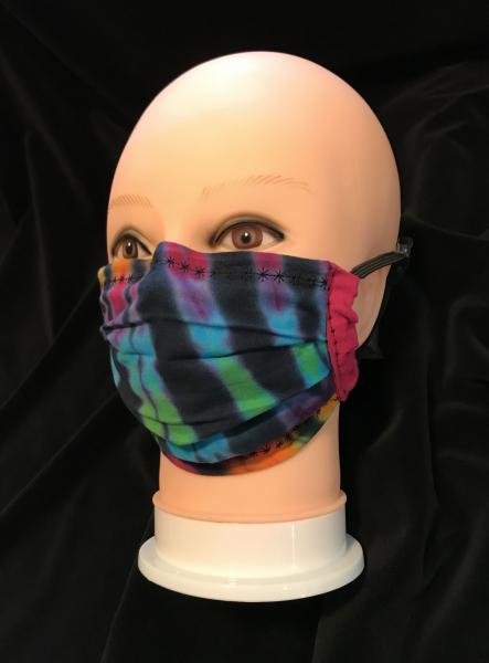 Rainbow And Black Strata Adjustable Mask picture