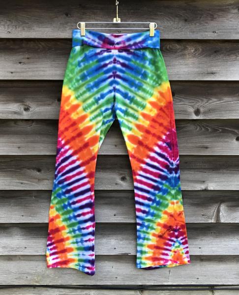 SIZE SMALL Women's Rainbow Zipper Yoga Pants