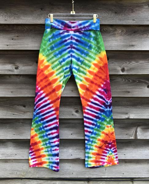 SIZE SMALL Women's Rainbow Zipper Yoga Pants picture