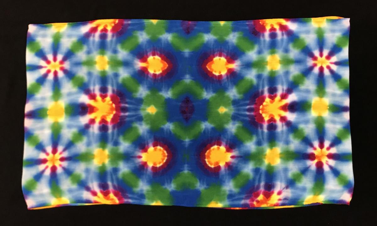 Rainbow Asteroid Light Rayon Circular Scarf picture