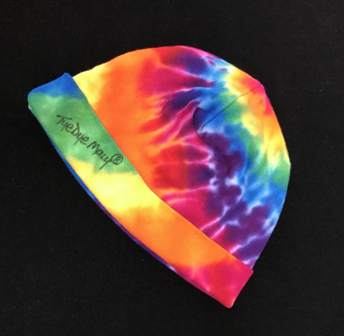 Size Infant Rainbow Spiral Baby Cap picture