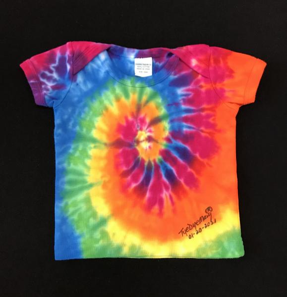 SIZE 24 Months Rainbow Spiral Baby Tee picture