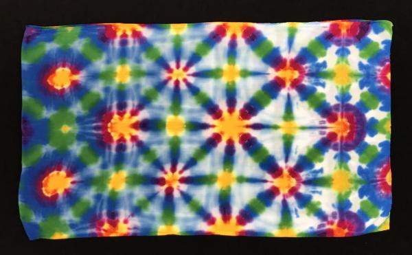 Rainbow Asteroid Light Rayon Circular Scarf