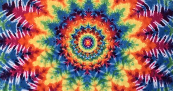 Rainbow Wheel Mandala Cotton Tapestry