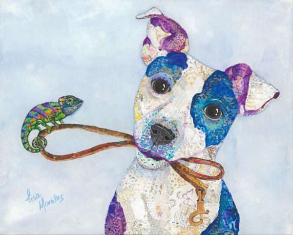 Jack and Chameleon Canvas picture