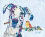 Dane and Songbird Note Card
