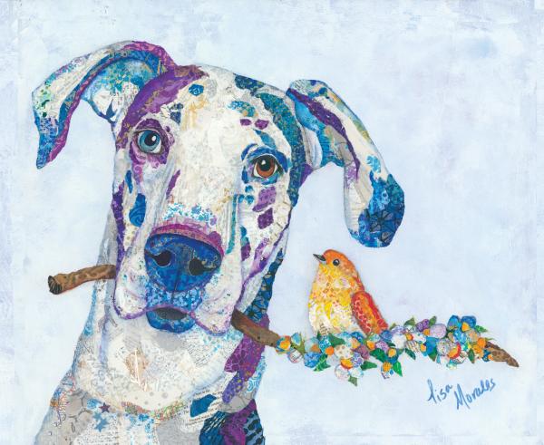 Dane and Songbird Note Card picture