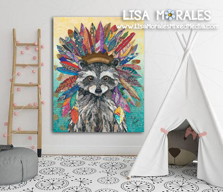 Tribal Racoon picture