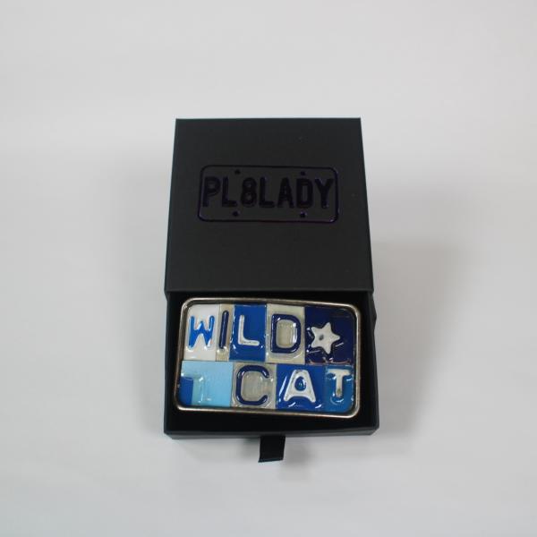 Wild Cat Ransom Note Belt Buckle picture