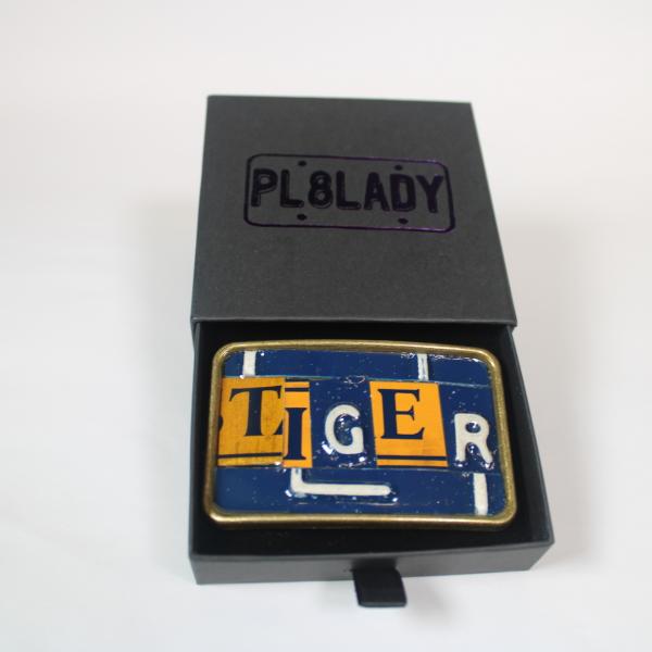 Tiger Ransom Note Belt Buckle