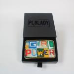 Girl Power Ransom Note Belt Buckle