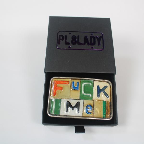 Fuck Me Ransom Note Belt Buckle picture