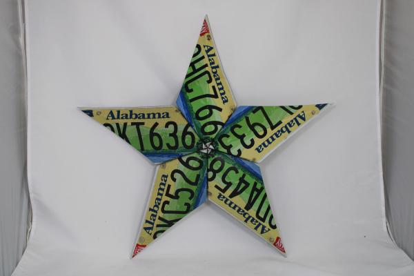 Alabama License Plate Star