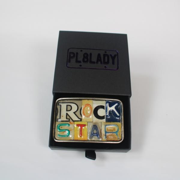 Rock Star Ransom Note Belt Buckle picture