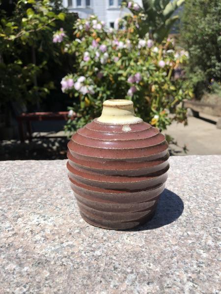 Small Carved Ceramic Bud Vase - MADE TO ORDER