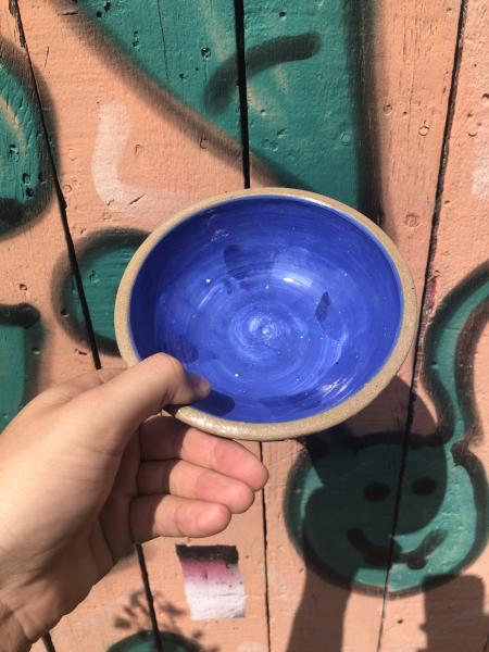 Blue Carved Ceramic Bowl Set picture