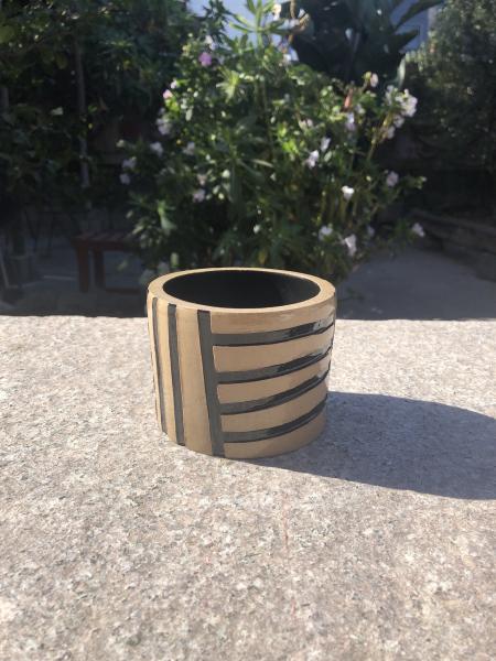 Small Brown & Black Planter picture